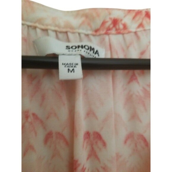 Sonoma Women’s Blouse - Orange Wash (Size Medium) - V-Neck Collar - Picture 8 of 8